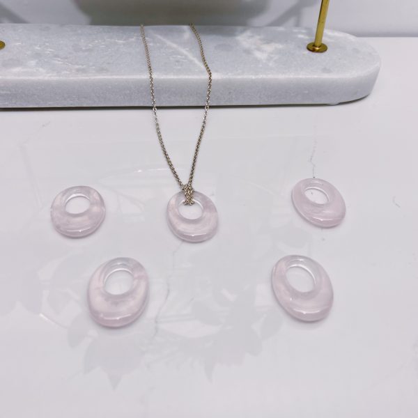 rose quartz pendants