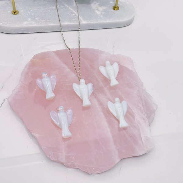 Opalite angelite pendant