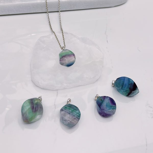 Fluorite drop pendant