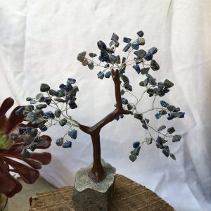 TREES lapis lazuli on cluster base 20cm 165 beads (each)