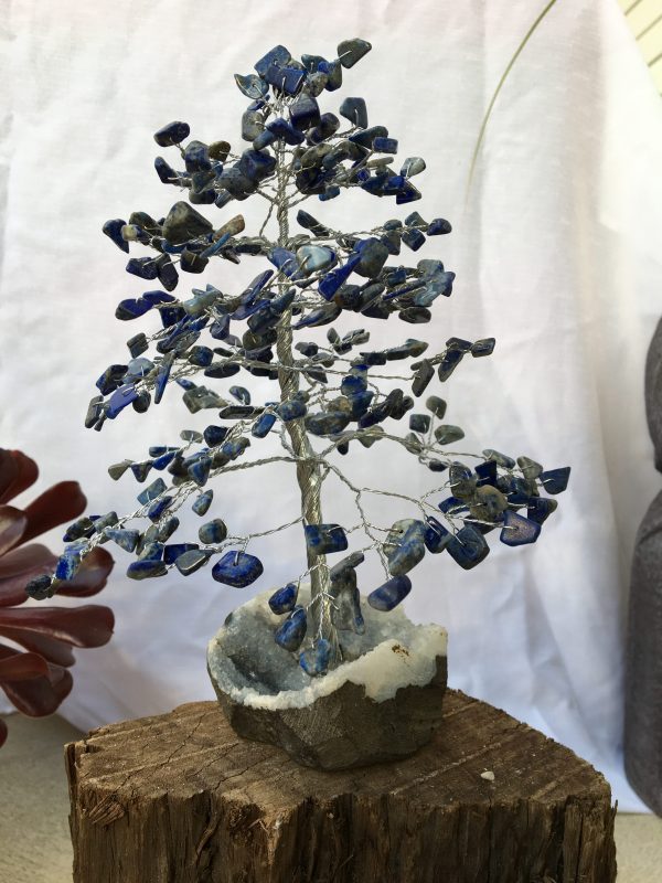 TREES lapis lazuli on cluster base 22cm 300 beads (each)