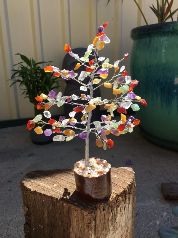 TREES multi colour 20cm 160 beads (each)