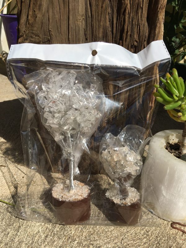 BOXED & BAGGED ITEMS clear quartz trees