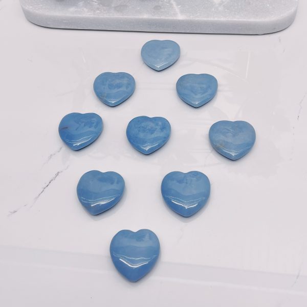 Angelite A Grade Heart 4cm