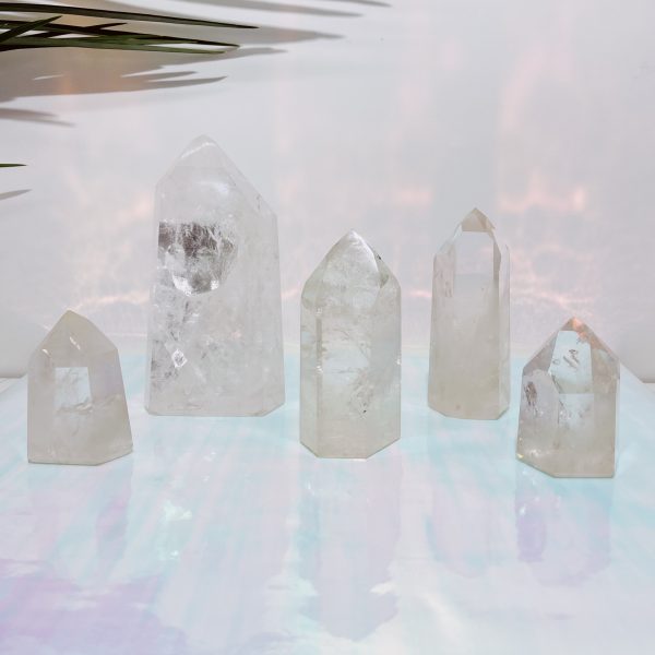 clear quartz points